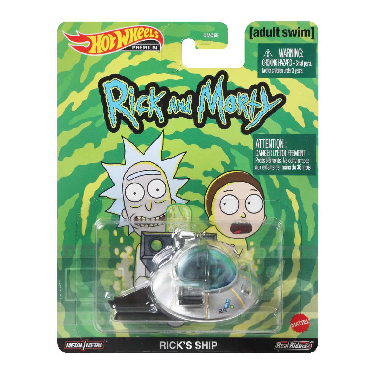 Rick and Morty Hot Wheels REAL RIDERS Retro Entertainment Collection 2023 - GJR47 DMC55 US-IMPORT