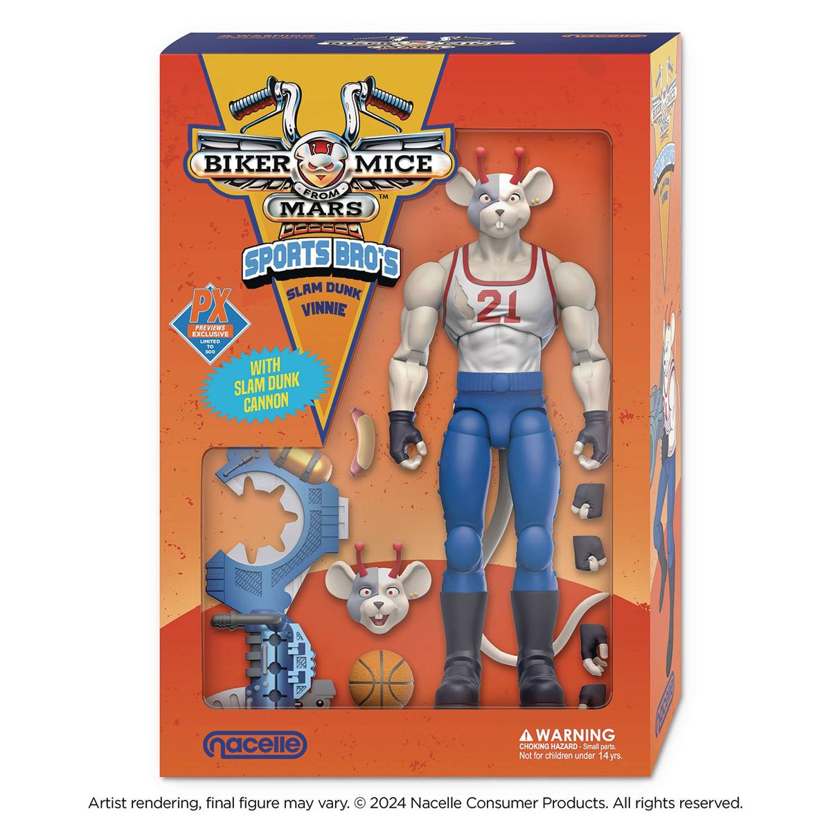 Biker Mice from Mars Sports Bros Slam Dunk Vinnie Action Figure - Previews Exclusive DC317215