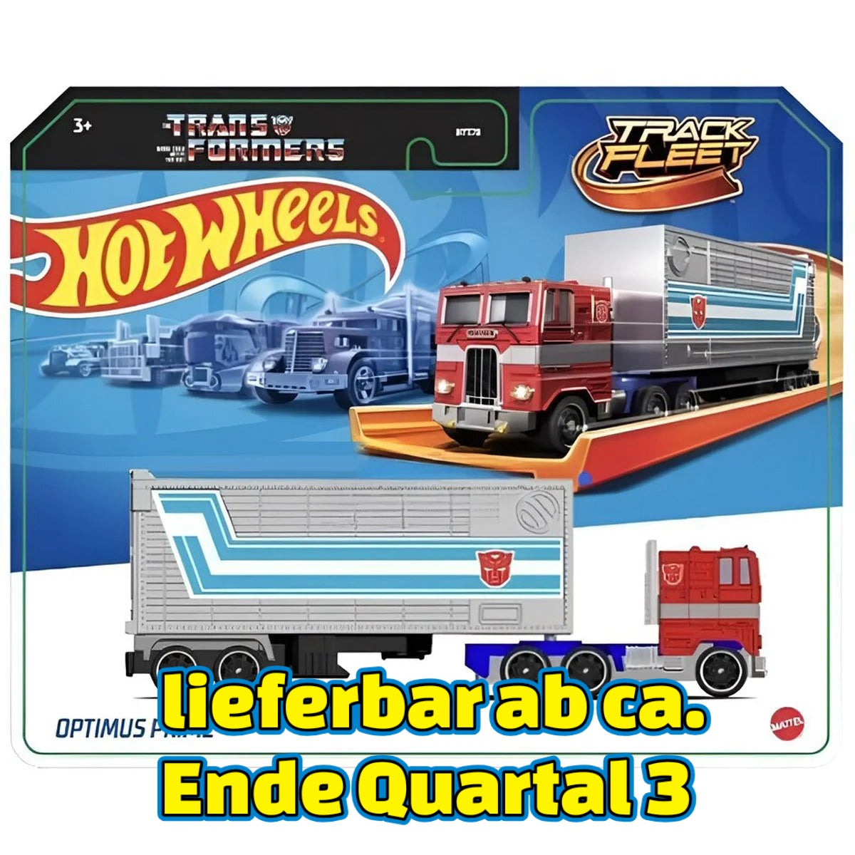 Transformers Hot Wheels Optimus Prime Truck 1:64 Scale Die-Cast Metal Vehicle MTJFF66 US-Import