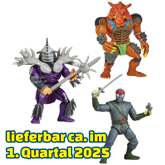 Movie Shredder, Rahzar, Foot Soldier Teenage Mutant Ninja Turtles Classic Movie Star Mutants Action Figure 3-Pack PL80982 US-Import