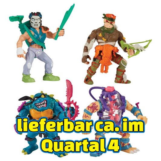 Rat King, Casey Jones, Slash, Mutagen Man - Teenage Mutant Ninja Turtles Classic Mutants Wave3 Action Figure 4-Pack PL80981 US-Import