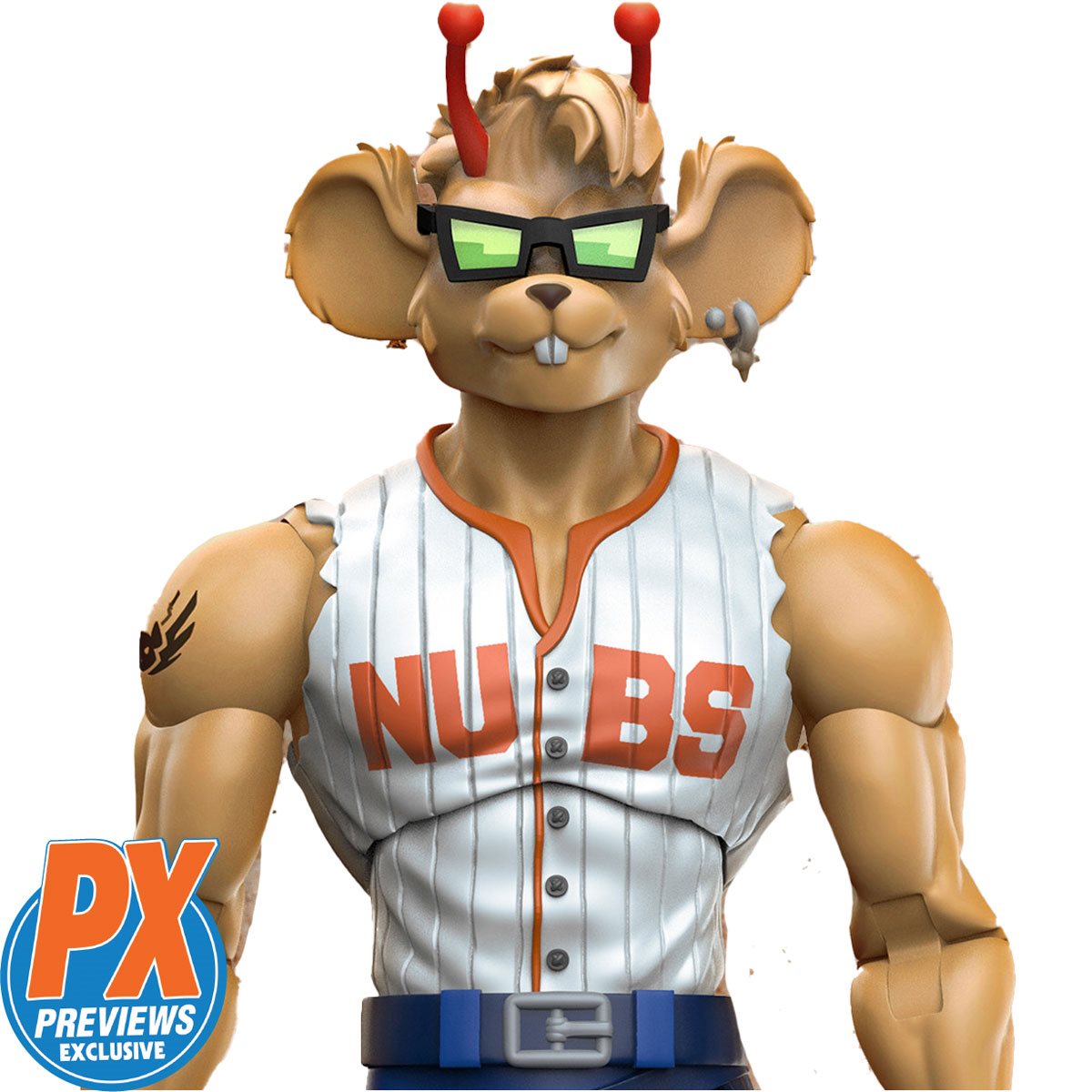 Biker Mice from Mars Sports Bros Home-Run Throttle Action Figure - Previews Exclusive DC317208