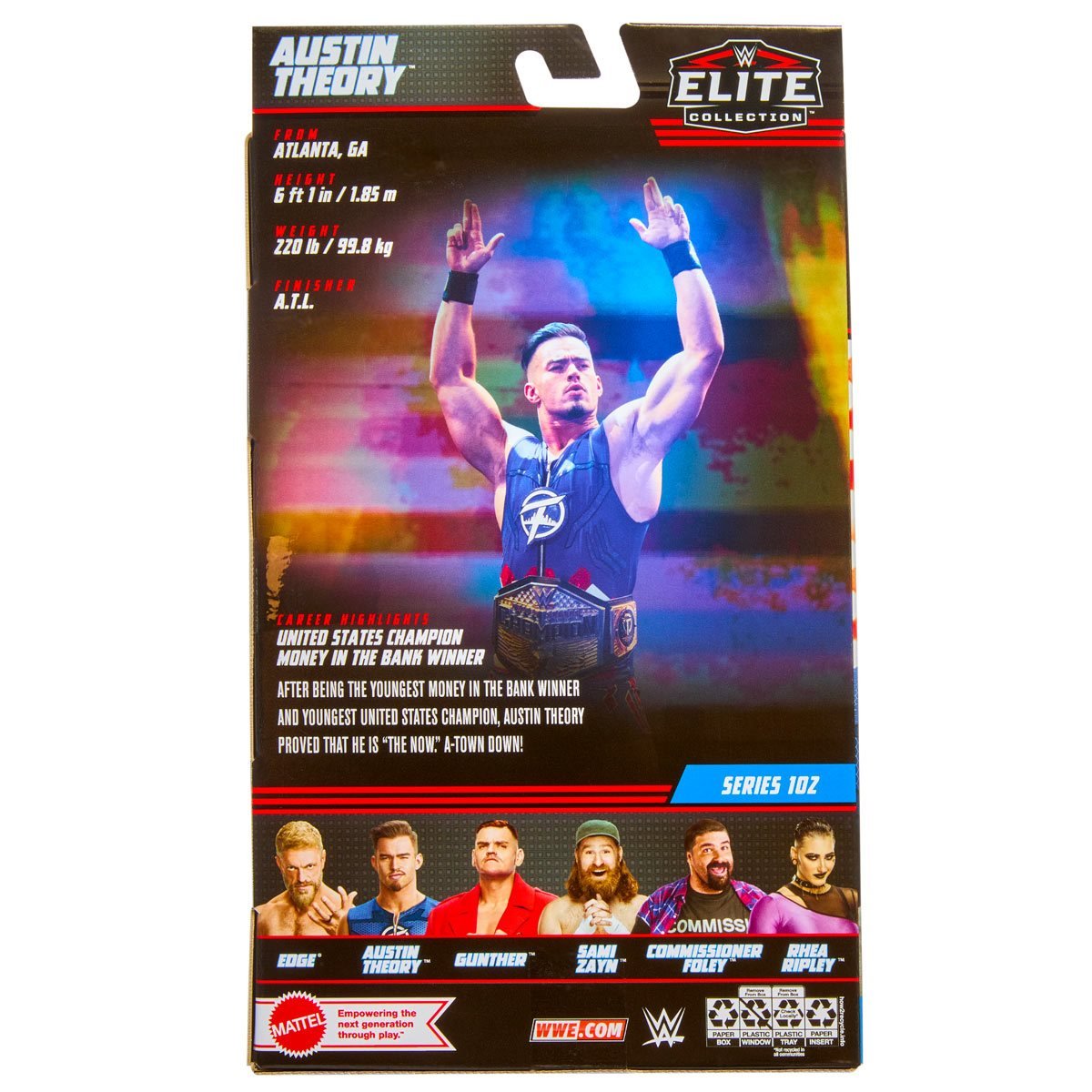 WWE Austin Theory ELITE COLLECTION Wave 102 US-BOX HKN92