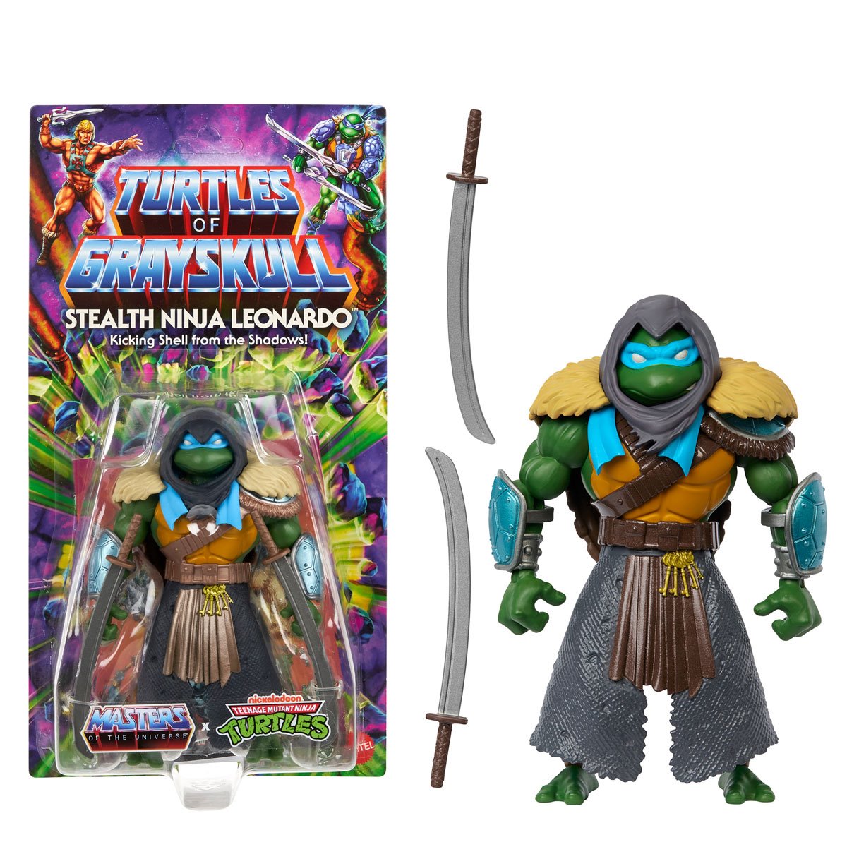 MOTU Origins Turtles of Grayskull Stealth Ninja Leonardo HTH17 US-Import