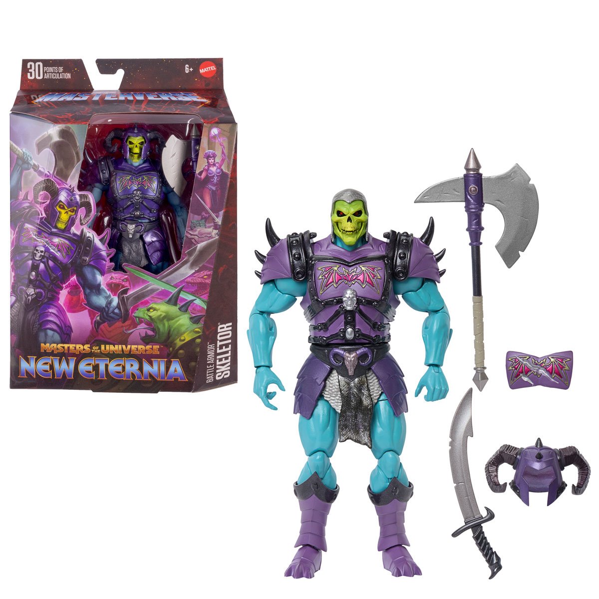 Battle Armor Skeletor Masters of the Universe Masterverse Revolution HYC60, US-BOX