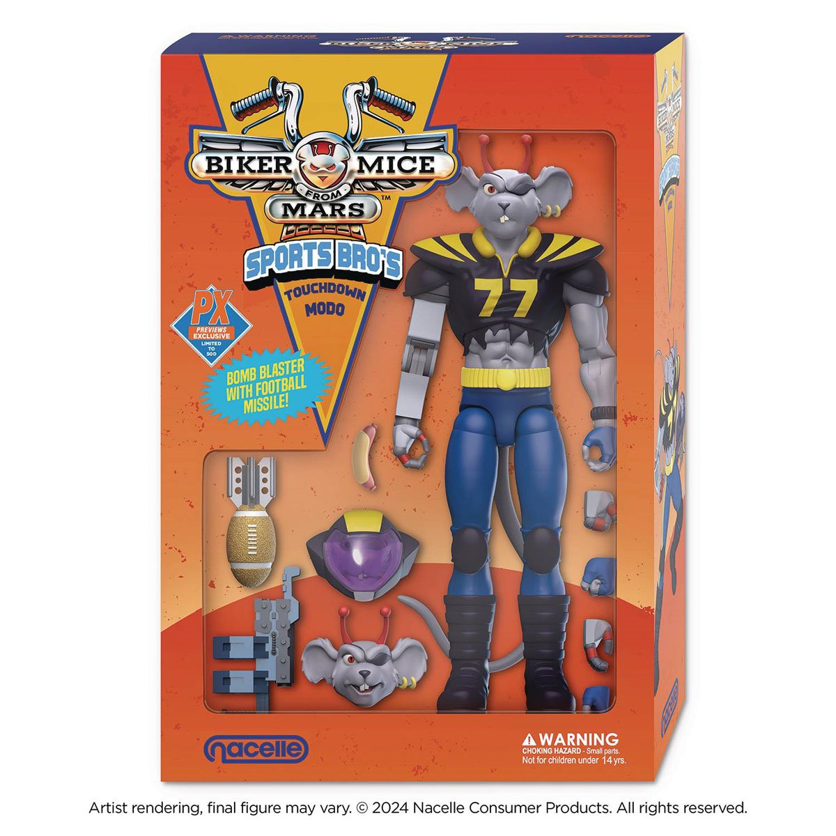 Biker Mice from Mars Sports Bros Touchdown Modo Action Figure - Previews Exclusive DC317192