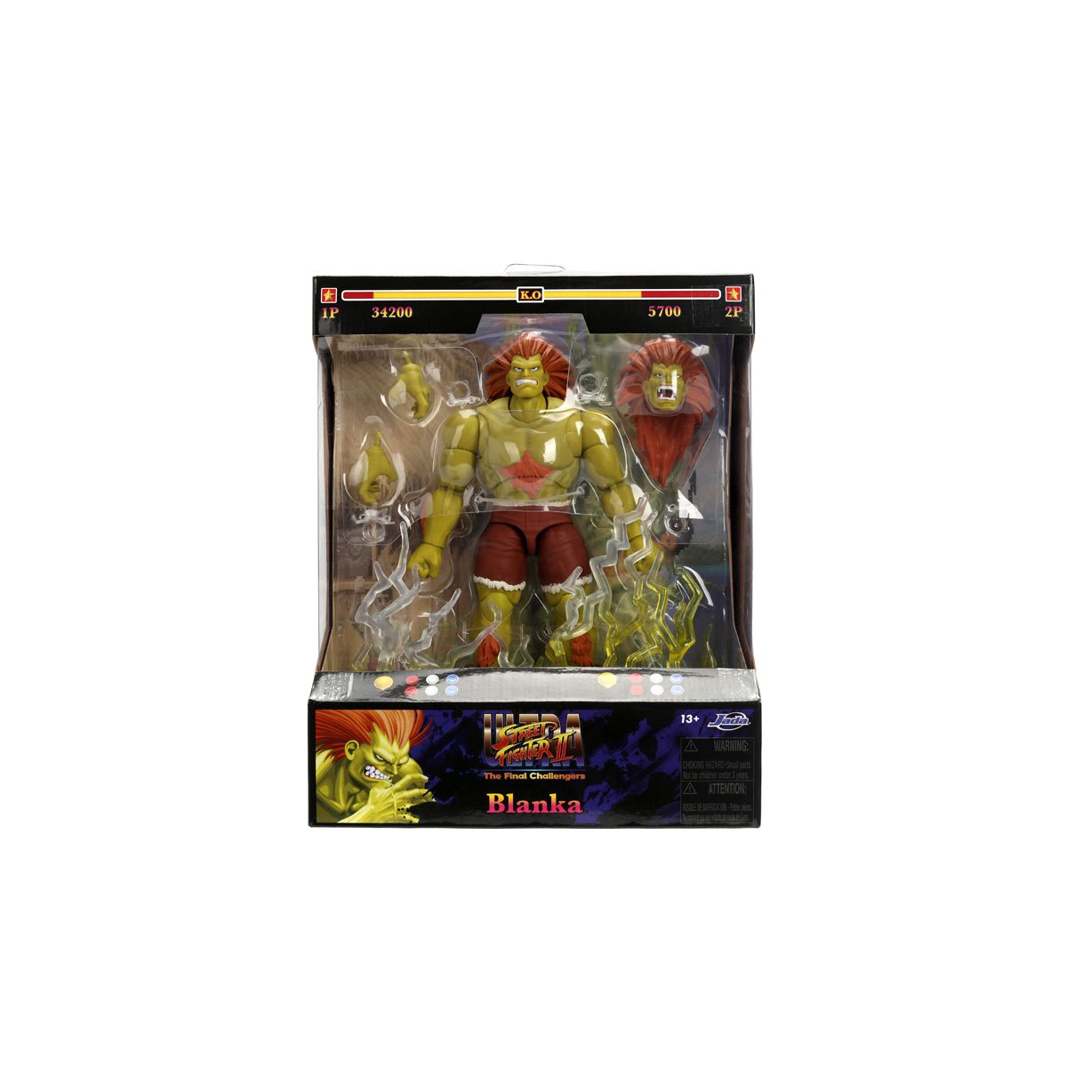 Ultra Street Fighter II Blanka 6-Inch Scale Deluxe Action Figure JD35173 US-IMPORT