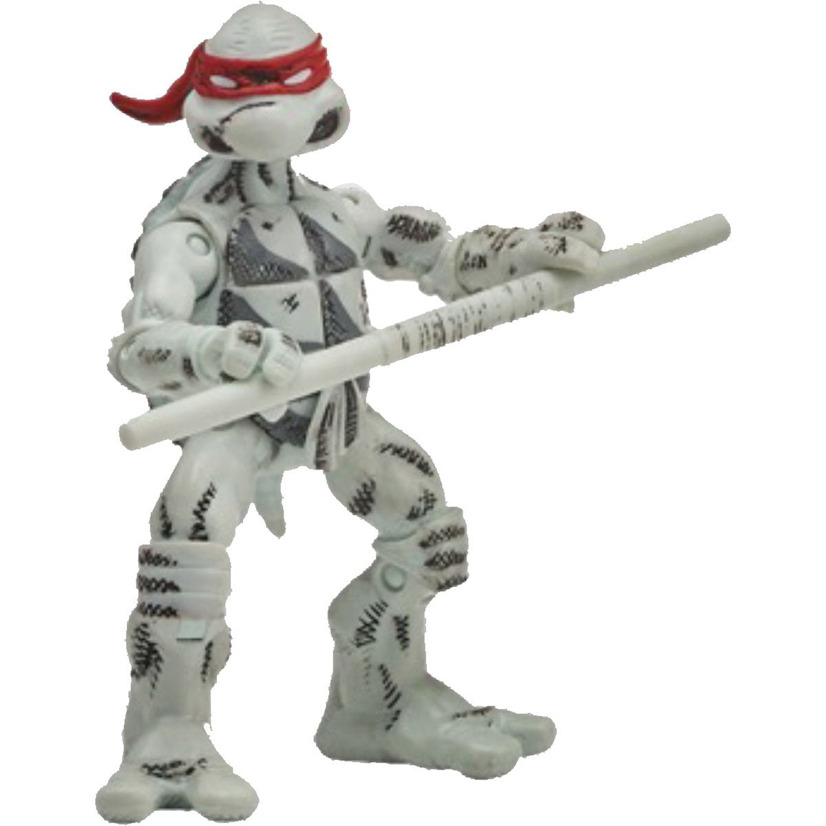 Teenage Mutant Ninja Turtles Classic Comic Book Series Black and White Turtles Action Figure 4-Pack PL80985 US-Import