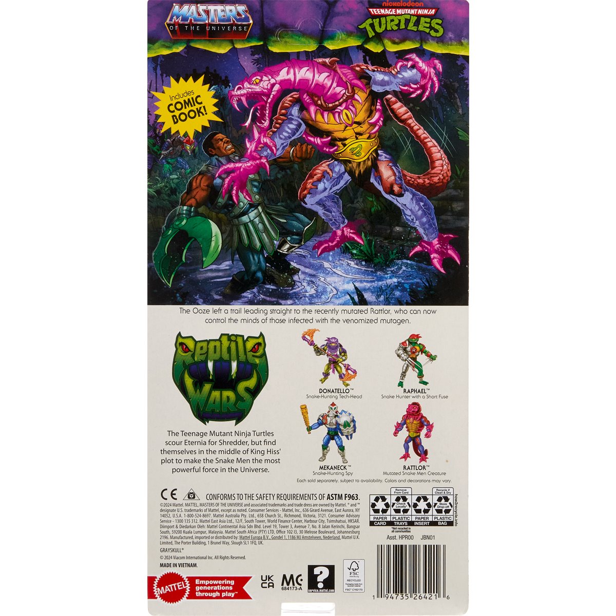 Rattlor Masters of the Universe Origins Turtles of Grayskull Wave 5 US-Import HTH13