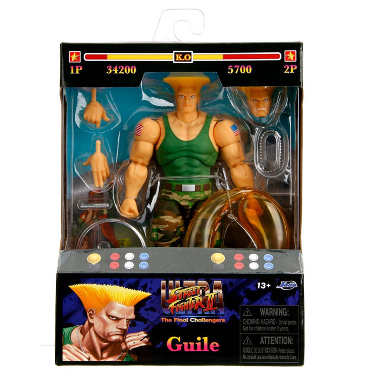 Ultra Street Fighter II Guile 6-Inch Scale Action Figure JD34689 US-IMPORT