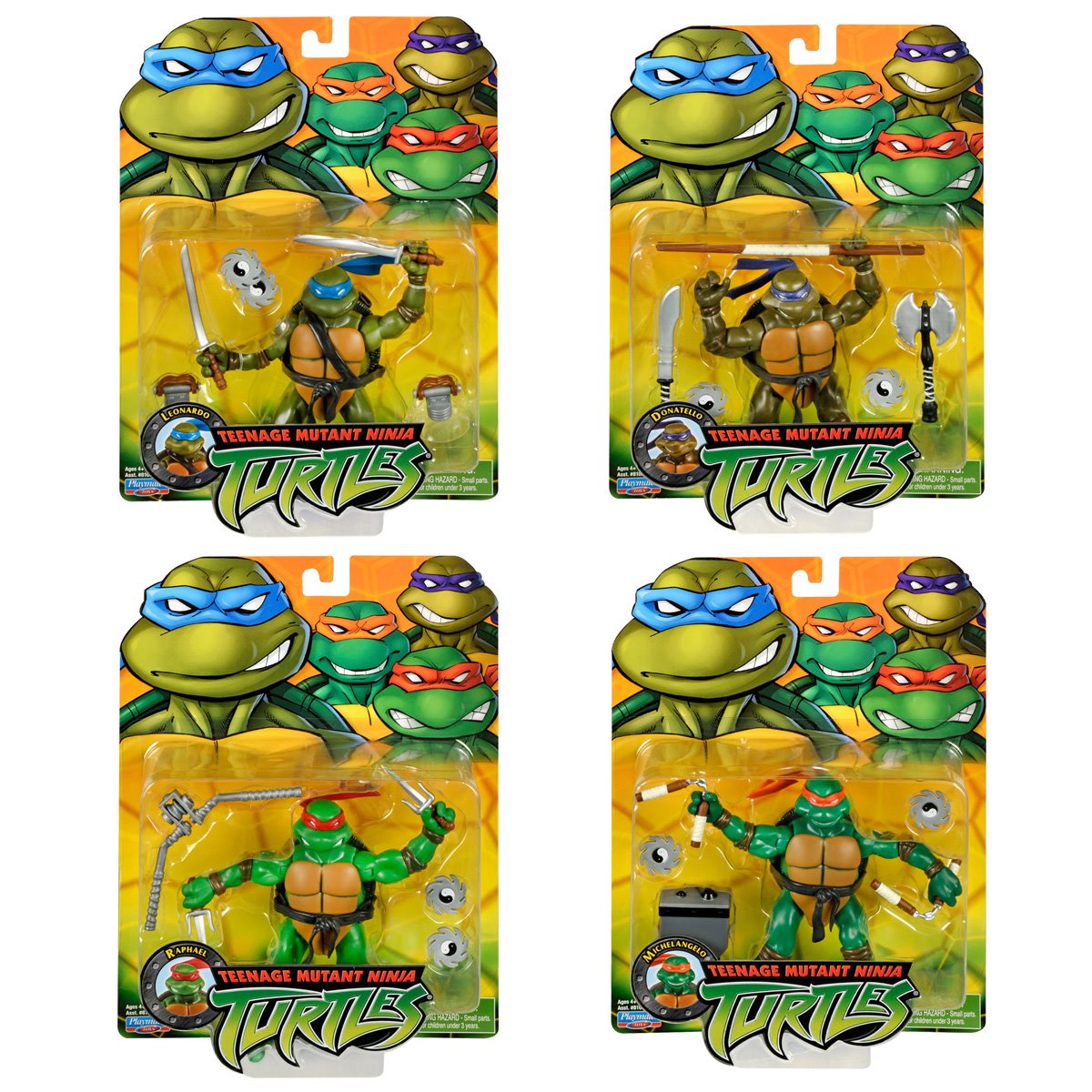 Teenage Mutant Ninja Turtles Classic 2003 Turtles Action Figure 4-Pack PL80997 US-Import