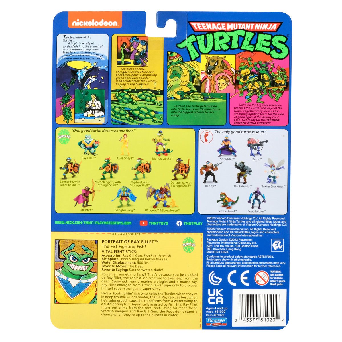 Ray Fillet Teenage Mutant Ninja Turtles Classic US-Blister 81020