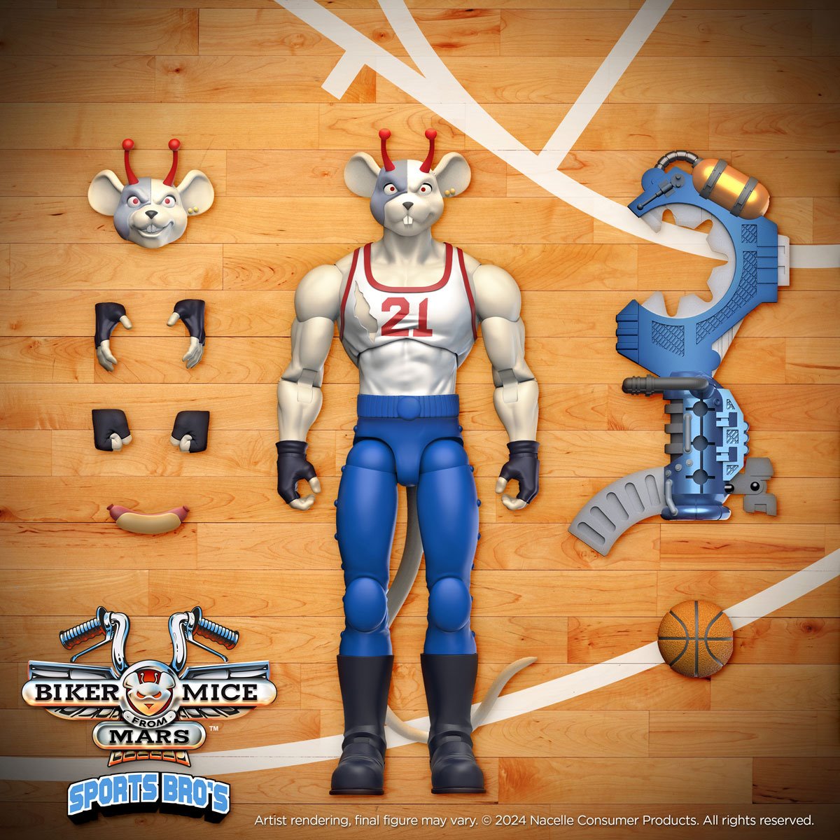 Biker Mice from Mars Sports Bros Slam Dunk Vinnie Action Figure - Previews Exclusive DC317215