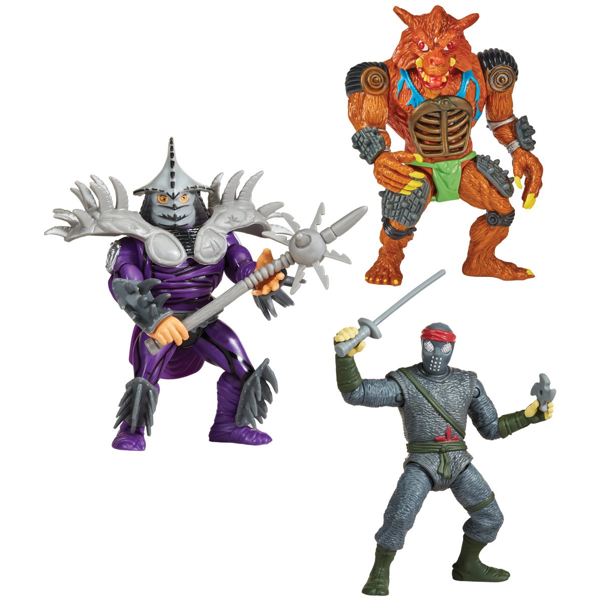 Movie Shredder, Rahzar, Foot Soldier Teenage Mutant Ninja Turtles Classic Movie Star Mutants Action Figure 3-Pack PL80982 US-Import