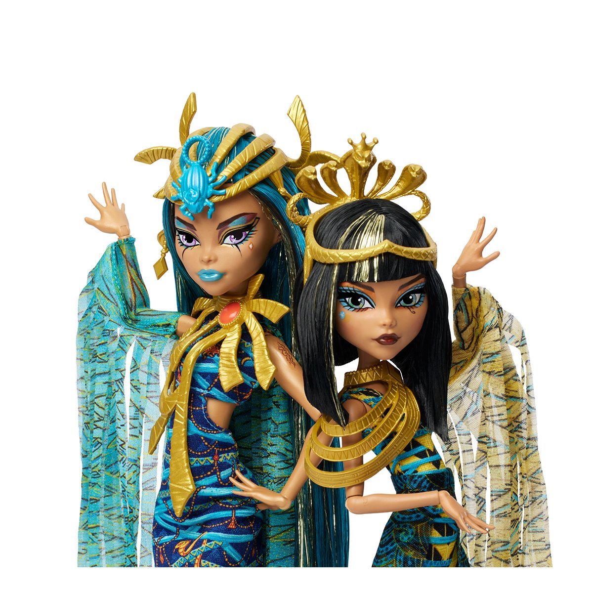 Monster High Cleo und Nefera de Nile Mummy Majesties Doll 2-Pack US-IMPORT HXJ01