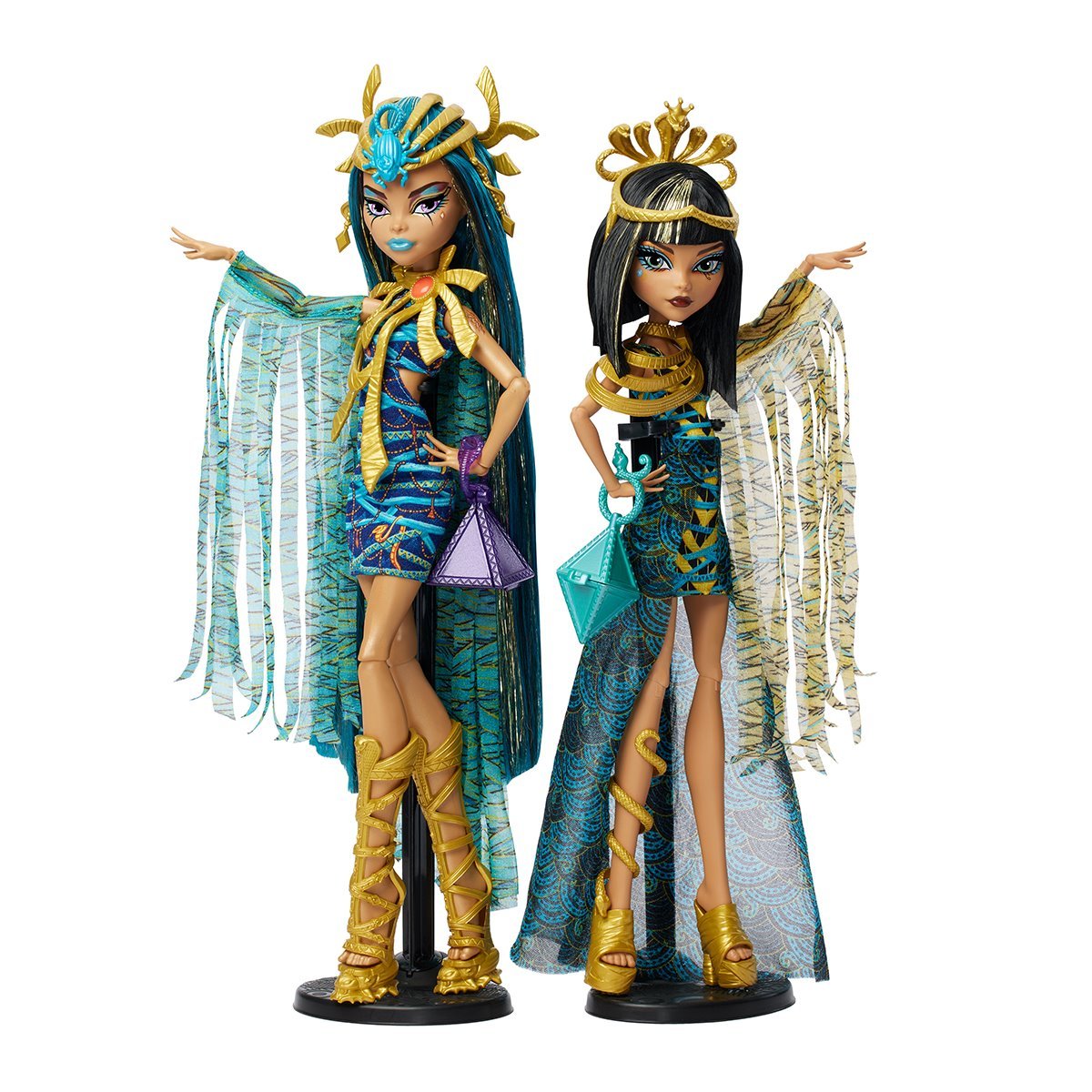 Monster High Cleo und Nefera de Nile Mummy Majesties Doll 2-Pack US-IMPORT HXJ01